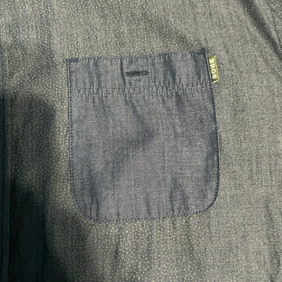 Howler Brothers Bros XL Pattern Button Down Short Sleeve Shirt Black And Brown - Picture 2 of 5